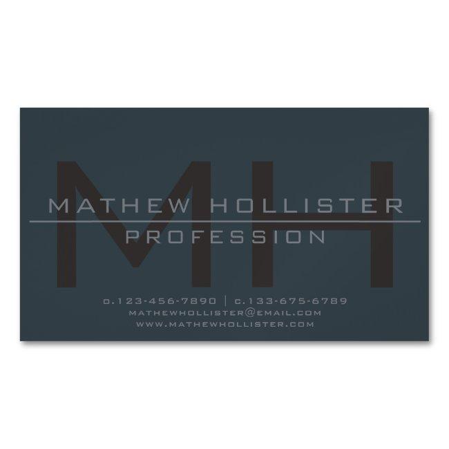 Men's Monogrammed, Deep & Muted Colors Magnet