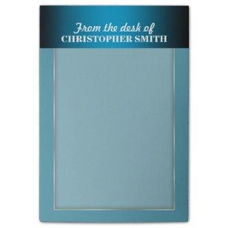 Mens office organizer work blue post-it notes