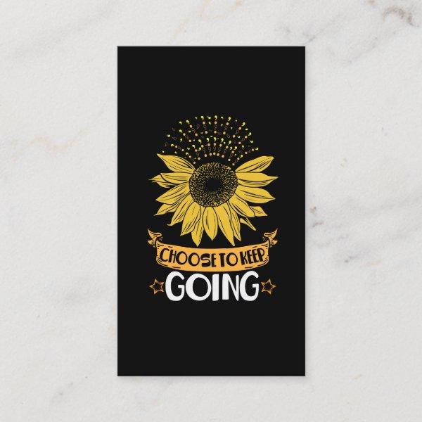Mental Health Sunflower Choose To Keep Going