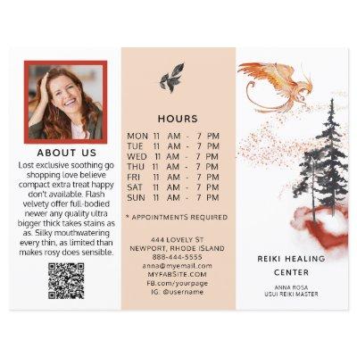 *~* Menu Price QR Photo Trifold Brochure PHOENIX