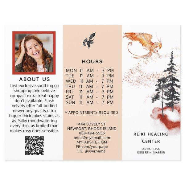 *~* Menu Price QR Photo Trifold Brochure PHOENIX