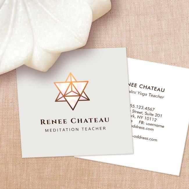 Merkaba Sacred Geometry Symbol Square