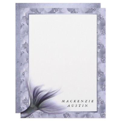 Mermaid Chic Tail | Dusty Lavender Purple Paper