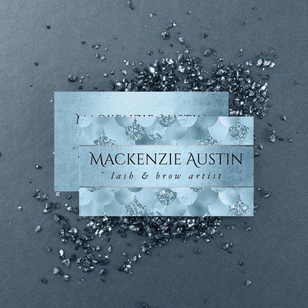 Mermaid Glam Scale | Dusty Ice Blue Sheen Branding
