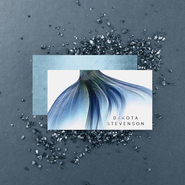 Mermaid Glam Tail | Dusty Ice Blue Luster Branding