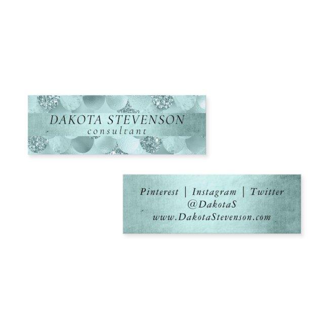 Mermaid Luxe Scale | Seafoam Mint Green Branding Mini