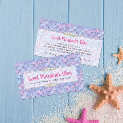 Mermaid Tail Scale & Pearl Pastel Sparkle Boutique