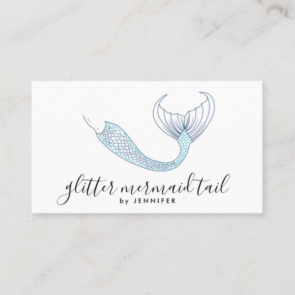 Mermaid Tail Teal signature