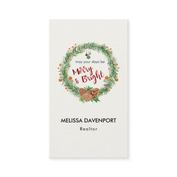Merry & Bright Christmas Wreath
