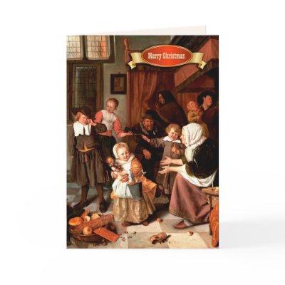 Merry Christmas. Fine Art Christmas  Holiday Card