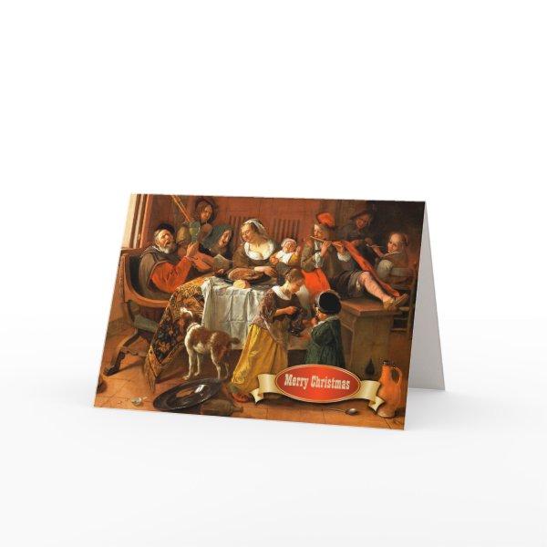 Merry Christmas. Fine Art Christmas  Holiday Card