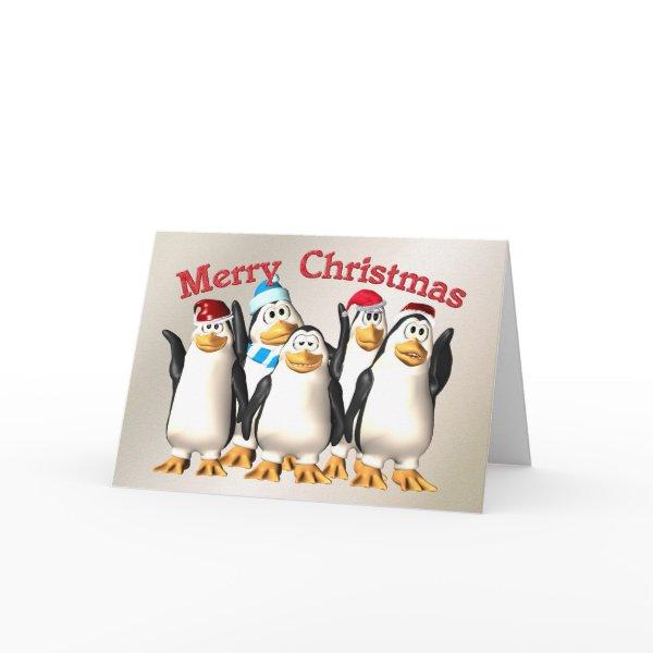 Merry Christmas from the penguin gang Holiday Card