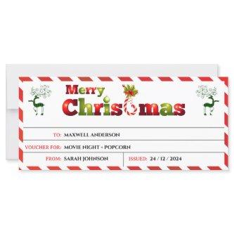 Merry Christmas Gift Voucher