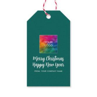 Merry Christmas Happy New Year Logo Calligraphy Gift Tags