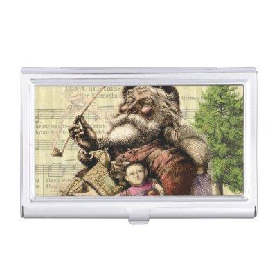 Merry Santa Claus Tree Classic Illustration Case For