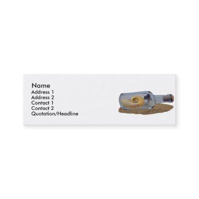 Message In The Bottle Profile Card