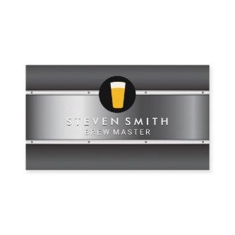 Metal Background Beer Icon