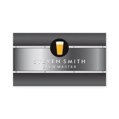 Metal Background Beer Icon