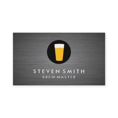 Metal Background Beer Icon