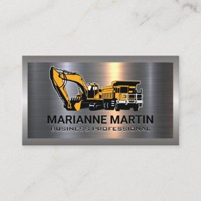 Metal Background | Construction Vehicles