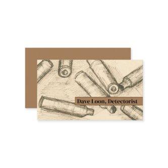Metal Detecting Relic Hunter Bullet Casing Art