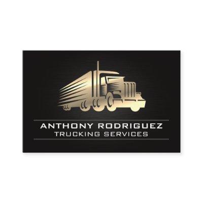 Metal Semi Truck | Driver | Logistics Deliveries