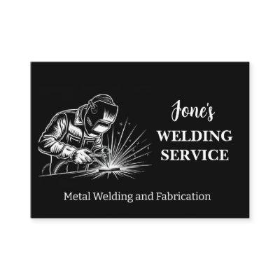 Metal Welder, Fabricator, Contractor Black & White
