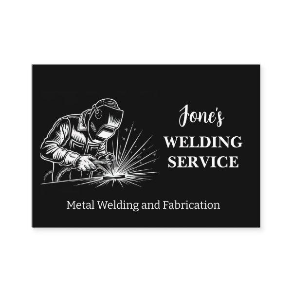 Metal Welder, Fabricator, Contractor Black & White