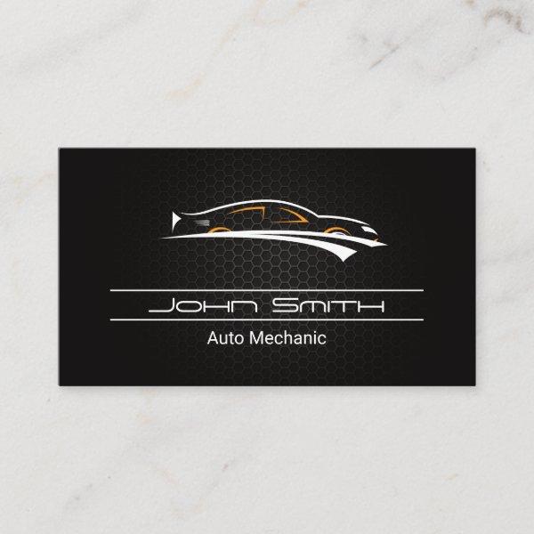 Metallic Carbon Fiber Pattern | Auto Logo