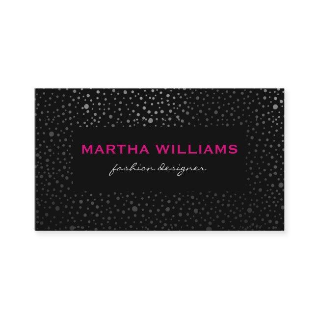Metallic Dots Pattern Black