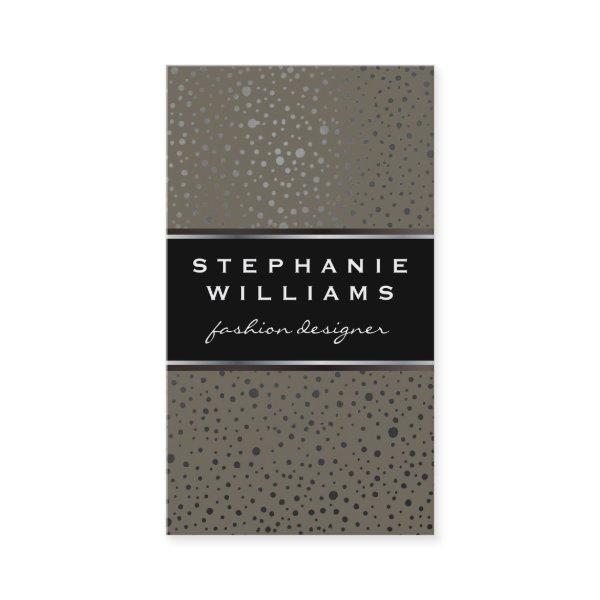 Metallic Dots Pattern Brown