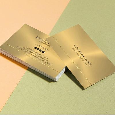Metallic gold shiny stripe accent