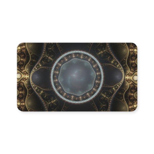 Metallic Ornate Steampunk Fractal Image