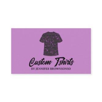 Metallic Purple T Shirt Print Clothing Apparel