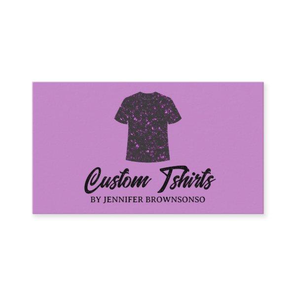 Metallic Purple T Shirt Print Clothing Apparel
