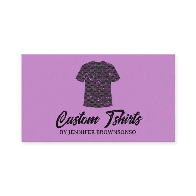 Metallic Purple T Shirt Print Clothing Apparel