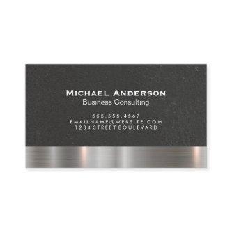 Metallic Silver Trim Black Wall Texture