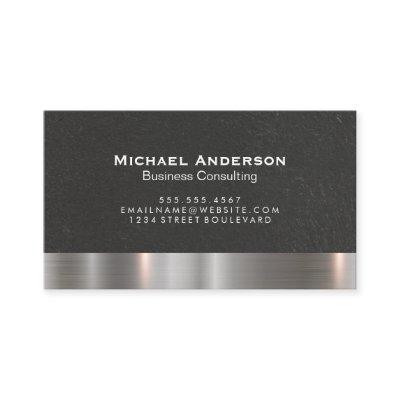Metallic Silver Trim Black Wall Texture