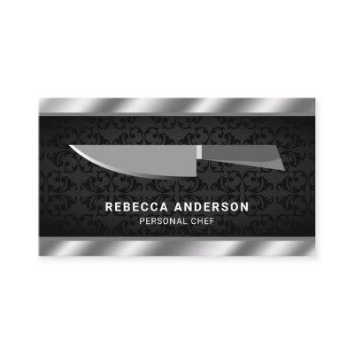 Metallic Steel Kitchen Knife Personal Chef