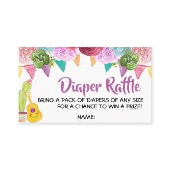 Mexican Boho Fiesta Baby Shower Diaper Raffle