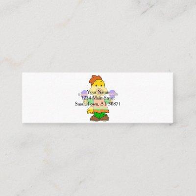 Mexican Chick cartoon | Choose background color Mini
