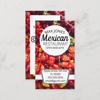 Mexican food fruit deli market chilli peppers