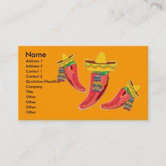 Mexican Restaurant Business Profile Card