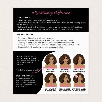 Microblading Brow Aftercare Appointment Reminder B