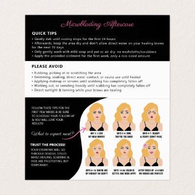 Microblading Brow Aftercare Appointment Reminder B