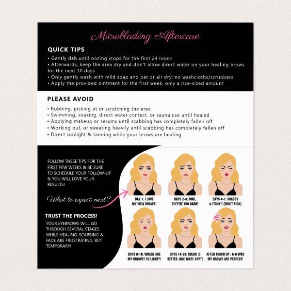 Microblading Brow Aftercare Appointment Reminder B