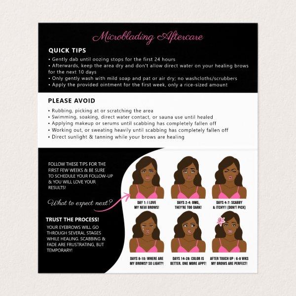 Microblading Brow Aftercare Appointment Reminder B