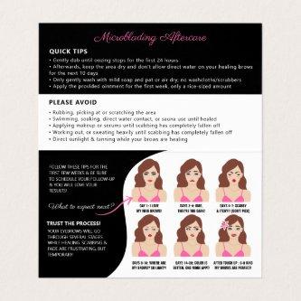 Microblading Brow Aftercare Appointment Reminder