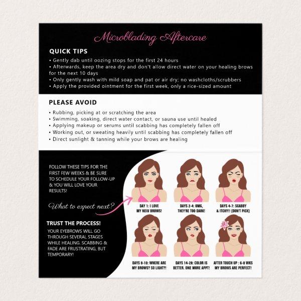 Microblading Brow Aftercare Appointment Reminder