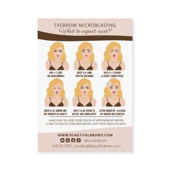 Microblading Brow Aftercare & Appointment Reminder Enclosure Card